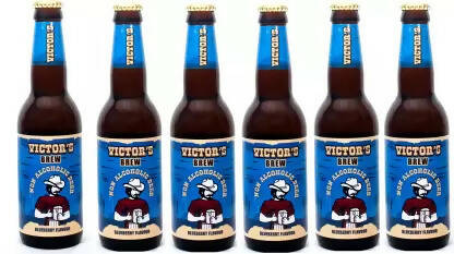 Victors Brew Non-Alcoholic BlueBerry Beer Combo (Pack of 6) Glass Bottle (6 x 330 ml)