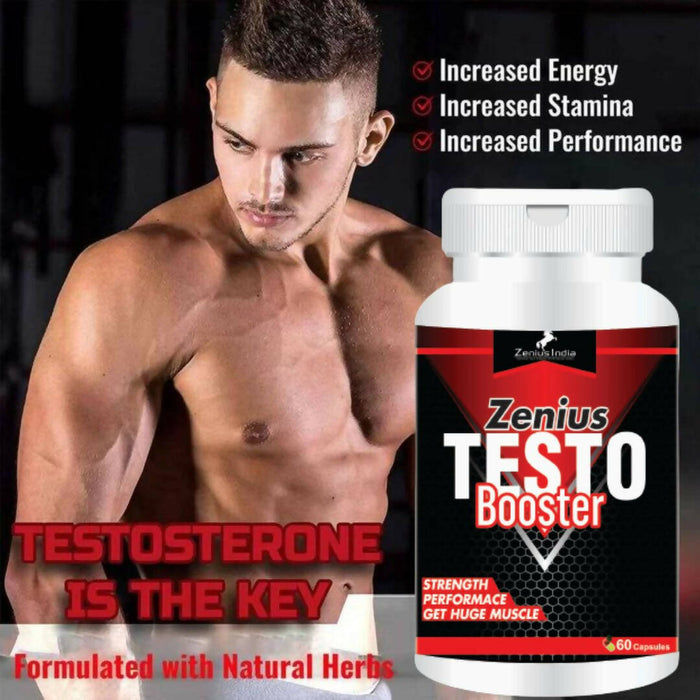 Zenius testo booster Capsule for stamina and testosterone booster supplements | 60 capsules