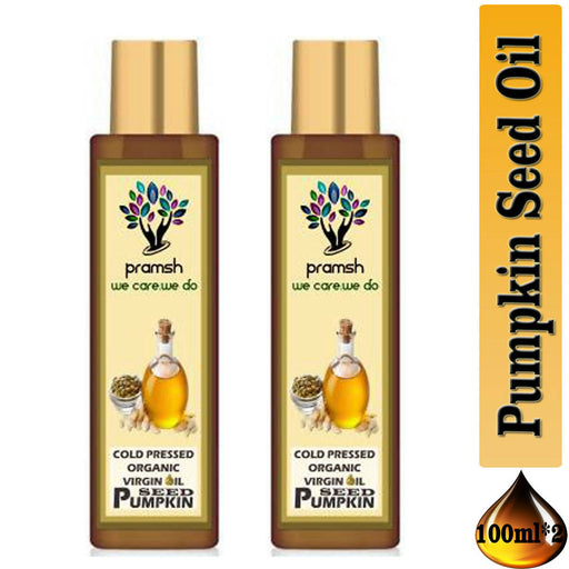 Pramsh Cold Pressed Organic Virgin Pumpkin Seed Oil 100ml Hair Oil Pack Of 2 (200ml) - Local Option