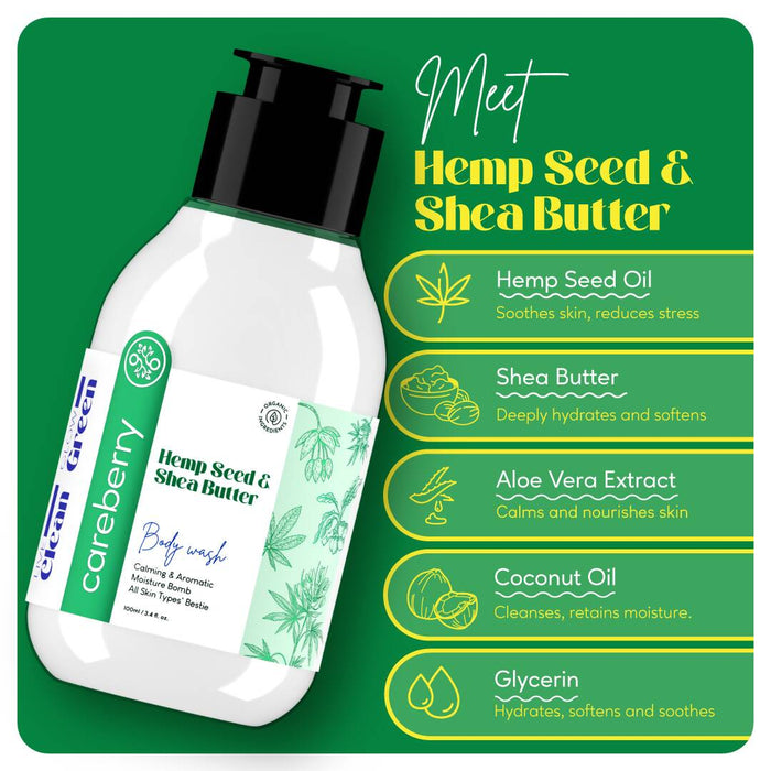 Hemp Seed & Shea Butter Calming Body Wash 100ml (2)