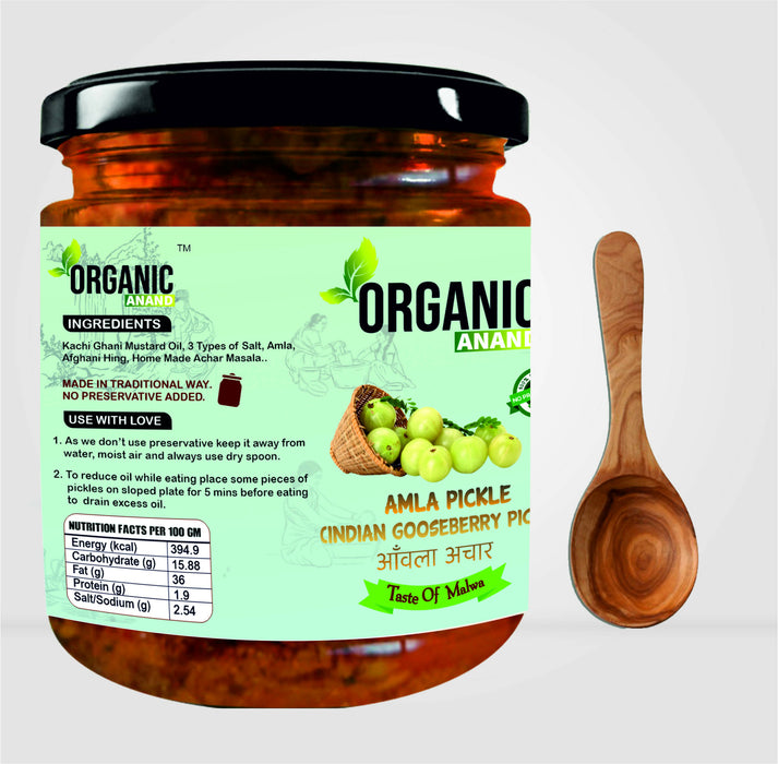 Organicanand Amla pickle ( Indian Gooseberry Pickle) | 500 gm | Homemade, Authentic, No preservative