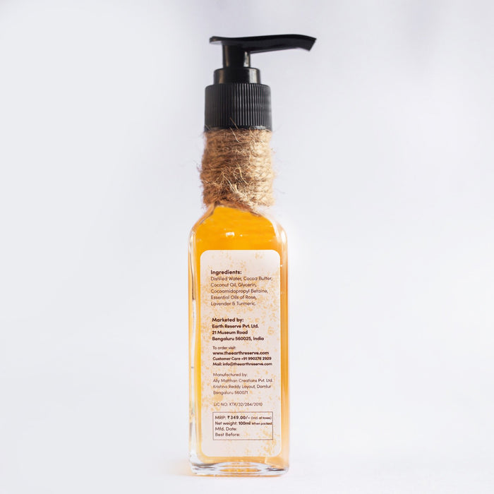 Lavender & Turmeric Face Wash │ Cocoa Butter Enriched │ Gentle & Mild - Local Option