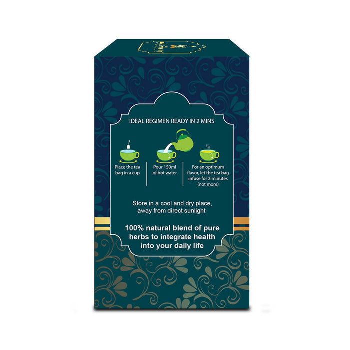 TULSI GREEN TEA - 25 Bags, 100% Natural Blend of Tulsi+Green Tea | Tulsi Tea | Green Tea Bags