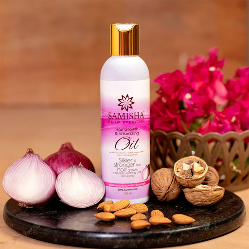 Onion Hair Oil Controls Hair Fall, Hair Growth - No Mineral Oil, Silicones & Synthetic Fragrance - 200 ml - Local Option