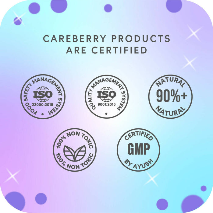 Careberry Biotin & Collagen Volumizing Shampoo + Conditioner Combo, Hair Growth & Hair Fall Control, Ayush Certified Ayurvedic, Sulphate & Paraben Free 300*2ml
