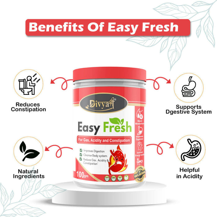Divya Shree Easy Fresh Powder Constipation Relief Powder acidity and gas problem | Constipation medicine | Kabz Care Powder - 250 gm, Jeevan Care Ayurveda