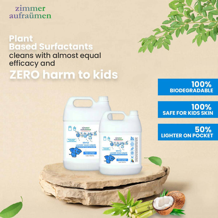 Plant Based Top Load Machine Baby Liquid Detergent- 5 Liters
