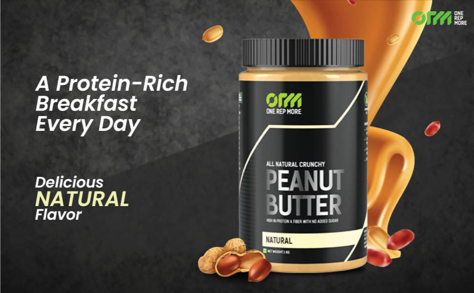 Peanut Butter Natural Crunchy - 1 KG
