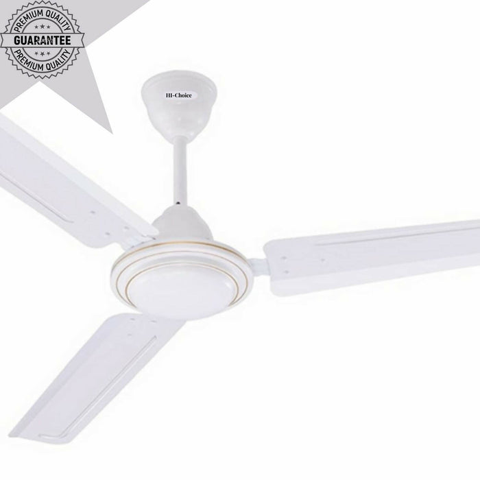 HI-Choice ceiling fans for home 48 inch /1200 MM High Speed Anti Dust Ceiling Fan, 400 RPM with 2 Years Warranty (White)