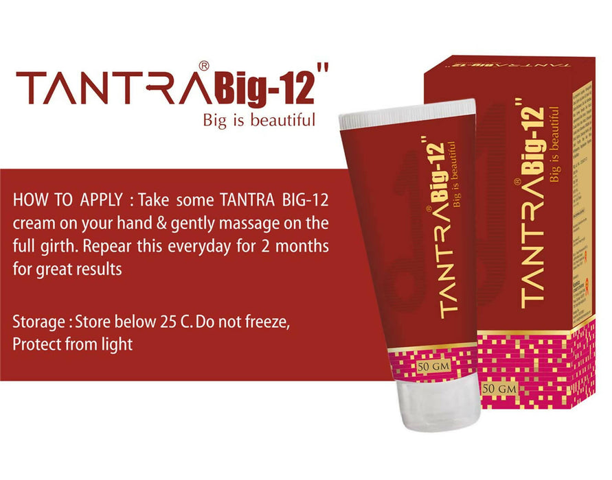 Cyrilpro Tantra Big 12 Enlargement Ayurvedic Cream For Men ( 50 gm ) | Pure & Natural