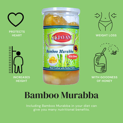 Jayani Homemade Bamboo Murabba With HONEY 800 gm - Local Option
