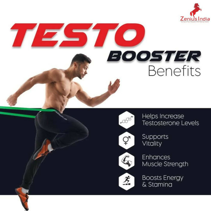 Zenius testo booster Capsule for stamina and testosterone booster supplements | 60 capsules