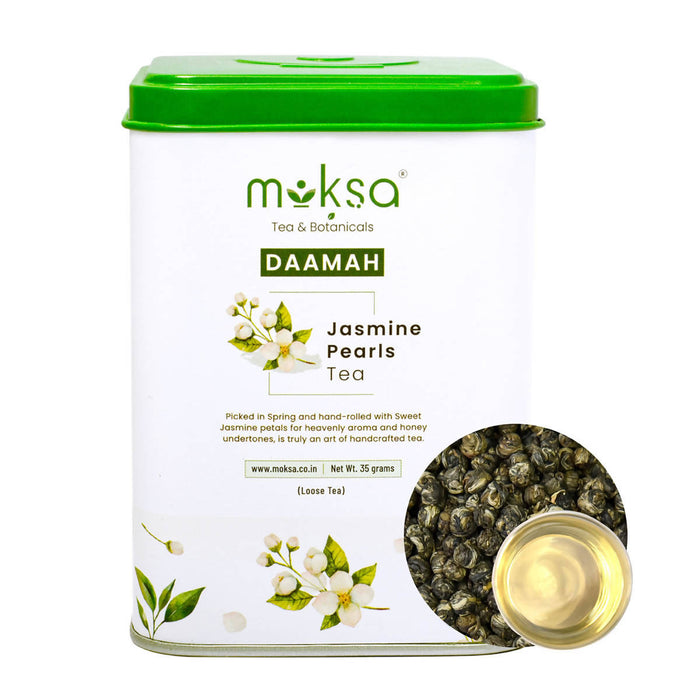 Moksa - Green Tea | Jasmine Buds with Jasmine Leaves | 35g