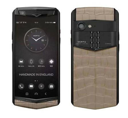 VERTU Aster P Black Beige Alligator Leather Luxury Smartphone