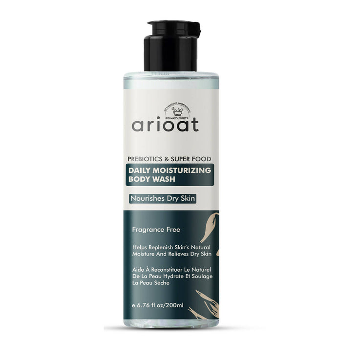 Arioat Daily Moisturizing Body Wash - For Nourishes Dry Skin - Fragrance Free - 200Ml