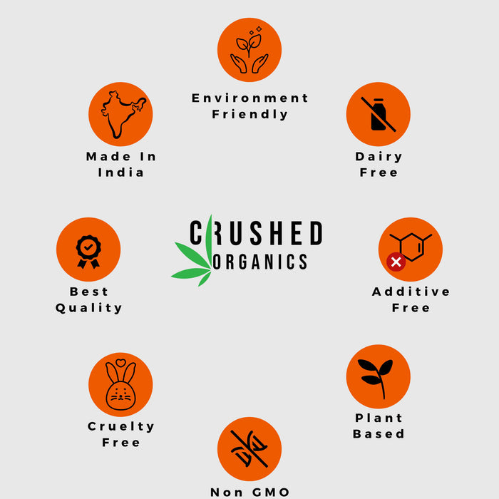 Crushed Organics - Hemp Seed Oil (Omega-3, Omega-6 & Omega-9) | Natural | Vegan | NON-GMO | 250ml - Local Option