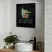May the force be with you|Bathroom Photo frame | Water resistant | Fun and Quirky - Local Option